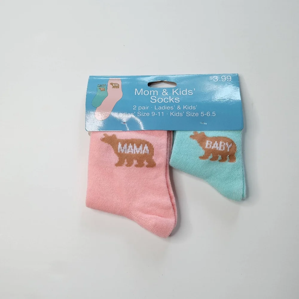 Mom & Kids' Socks Size 9-11 , 5-6.5